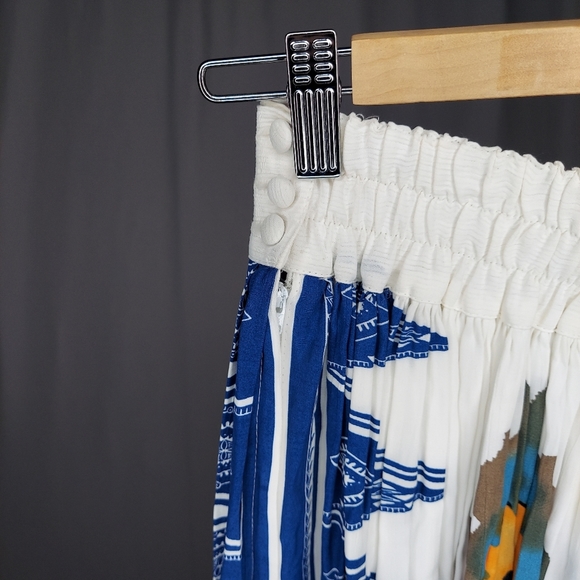 Dorothy Shoelen Skirt Set 6 Cropped Jacket Full A-Line Midi Abstract Floral Y2K - Picture 7 of 15